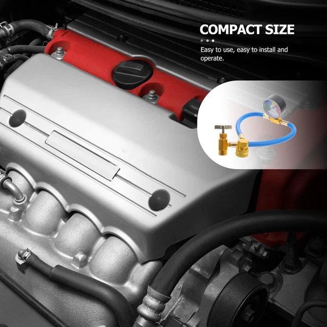 AIR CONDITIONER PORTABLE R134a Recharge Hose Car Maintenance Tool AC