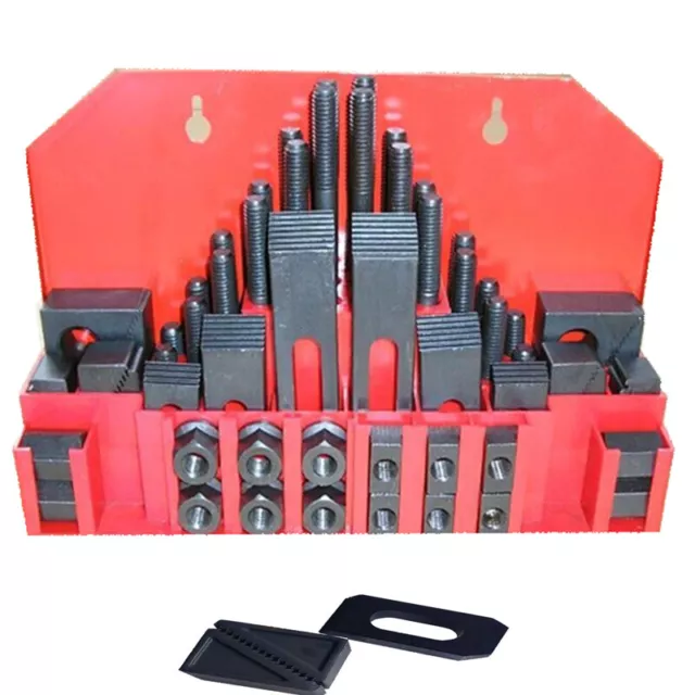 58 Pcs Pro-Series 1/2" T-Slot Clamping Kit Fixtures for Milling CNC Machine