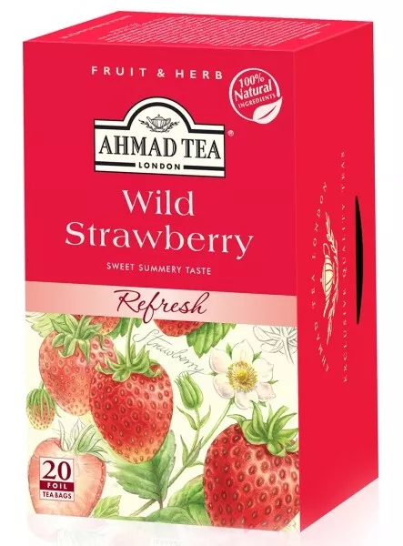 Ahmad Tea - Wild Strawberry - 20 Teebeutel à 2g