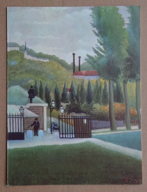 Menu orig Cie Chargeurs Réunis 1961 Paquebot Leclerc Douanier ROUSSEAU L'Octroi