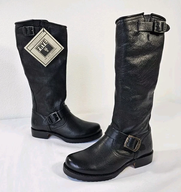 FRYE VERONICA SLOUCH Black Leather 77605 F973 Boot Riding Boots Women s Size 6 B 169.99 PicClick