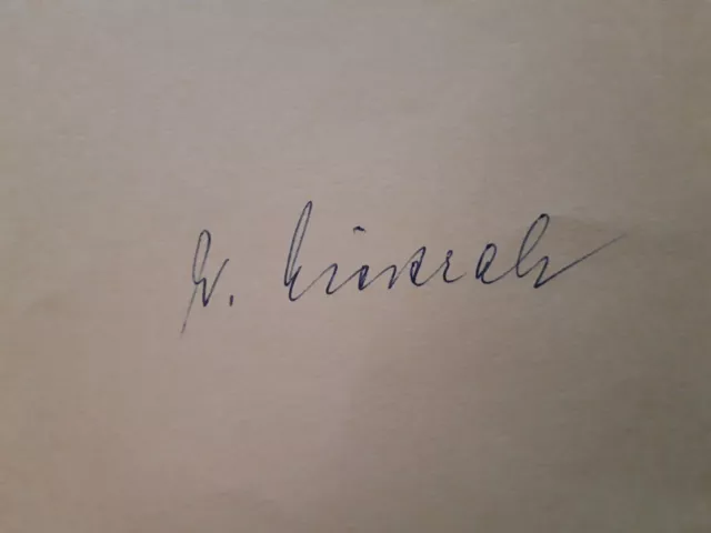 Alois Niederalt 1911-2004 / Bundesminister 1962-1967 Original Autogramm