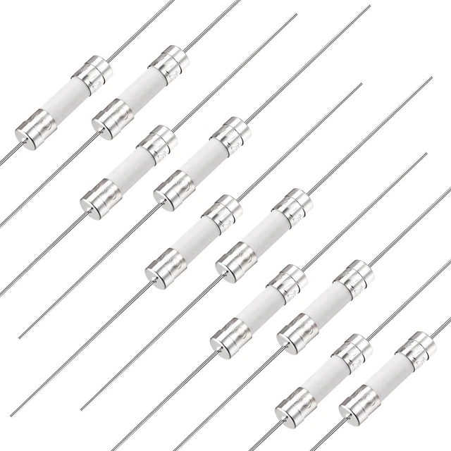 Fusibles Coup Rapide Fil Conducteur Fusibles Céramique 5mm x 20mm 250V F8A 10Pcs