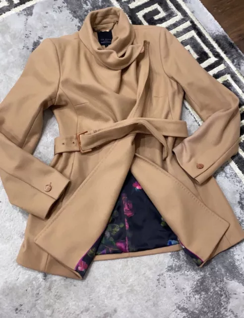 Ted baker on sale camel coat women's