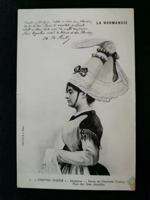 CPA 61 Cuffes d'Yesterday - SILVER - Homeland of Charlotte Corday
