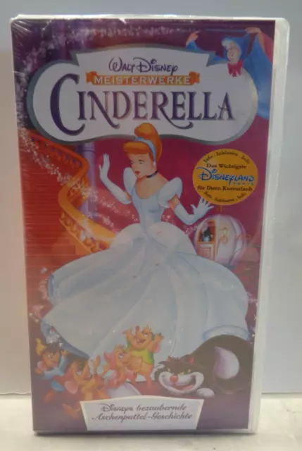 VHS Walt Disneys Meisterwerke Cinderella NEU & OVP