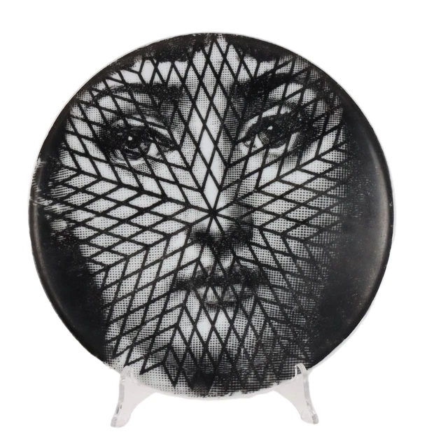 Vintage Teller P. Fornasetti Tema e Variazioni der 1960er Jahre Porzellan