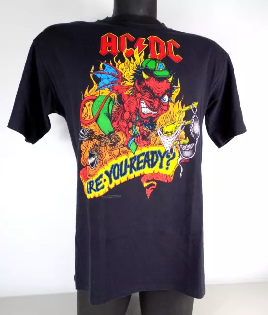 Vintage 1990 AC/DC Are You Ready Concert Tour t-shirt in Excellent Condition