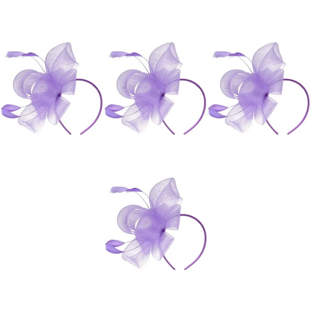 4x cappello da tè fascinator accessorio per capelli