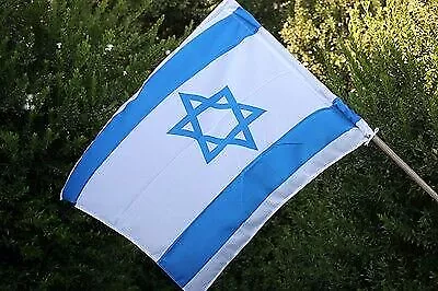 3x4 pi Fabriqué en ISRAËL DRAPEAU Étoile juive Magen David État israélien...