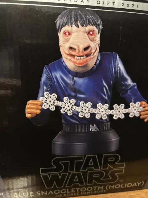 Gentle Giant Star Wars Blue Snaggletooth Holiday Gift 1/6 Mini Bust 2021 Pgm New