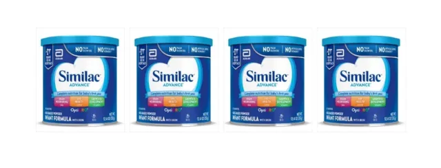 Similac Advance Powder Infant Formula With Iron - 12.4oz - 4 Cans