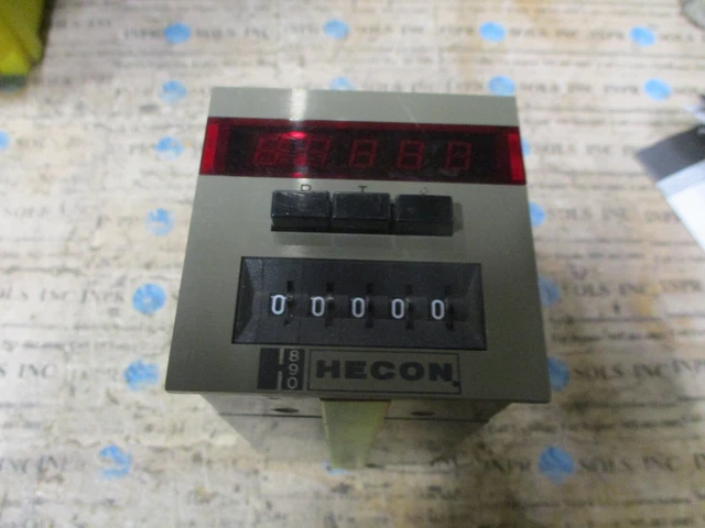 HECON G0781115 Counter Unit HECON 0781115 Unit 890 Counter Unit 110VAC *Tested*