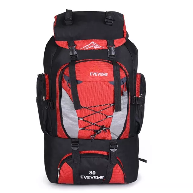 80L Outdoor Military Tactical Backpack Rucksack Camping Hiking Bag