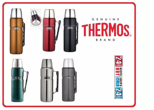 Thermos STAINLESS STEEL VACUUM Insulated King Beverage Bottle 1.2 L Litre 40 oz