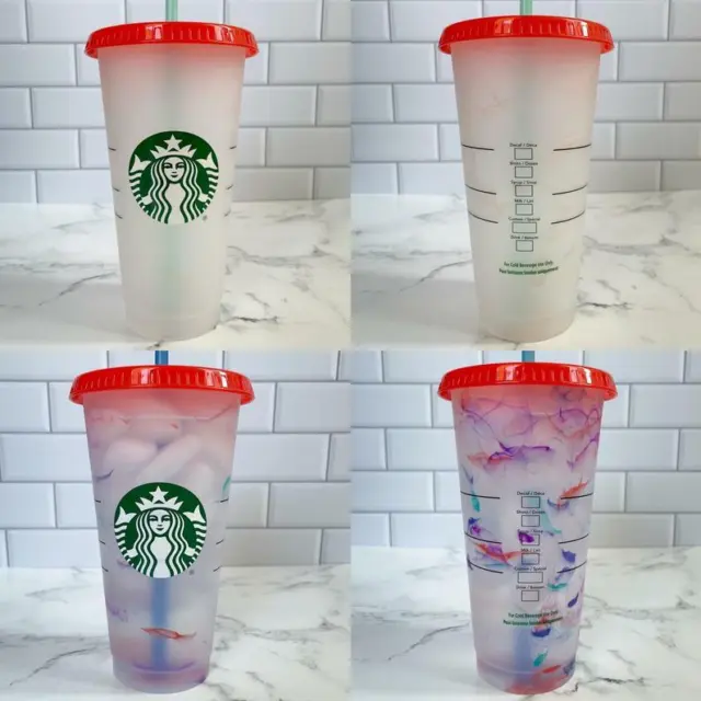 Starbucks Confetti Studded Color Changing Summer  Reuseable 240Z Tumbler