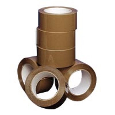 Scotch adhésif HAVANE large 48mm x 100 mètres,6 rouleaux de scotch marron Haut de gamme 