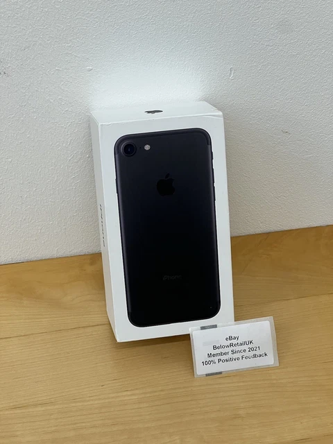New Boxed Apple iPhone 7 32GB Black Unlocked - Genuine 100% Battery Health UK