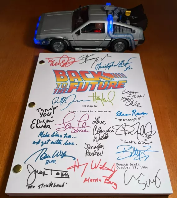Back to the Future Script Cast-Signed - Autograph Reprints - 142 Pages