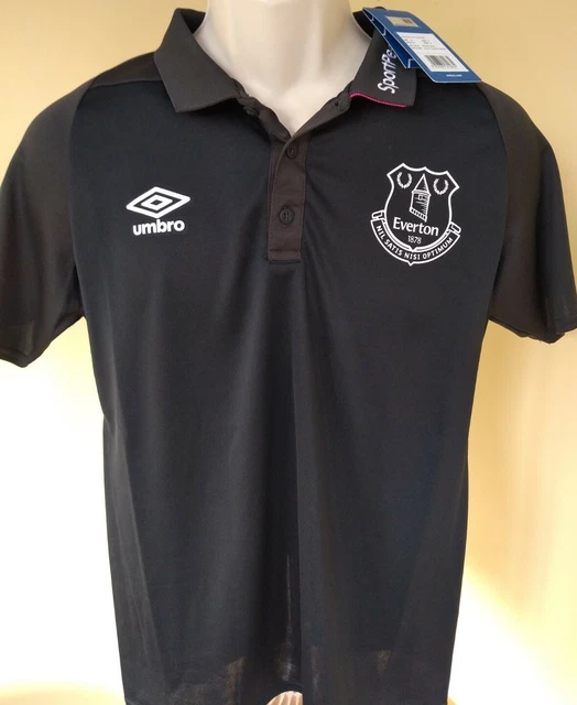 EVERTON brandneu, Etiketten Polotop (toller Turn-Up-Kragen), S Erwachsene (& KOSTENLOSER BECHER)