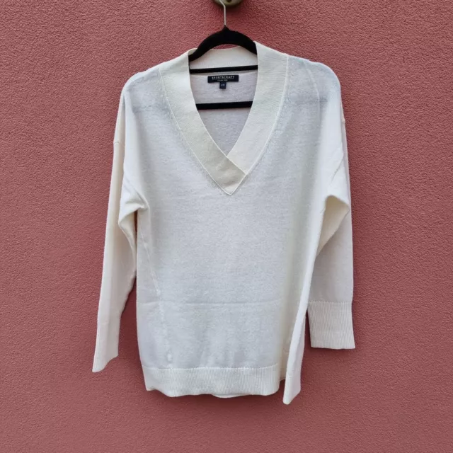 Sportscraft Ivory Knit  Jumper Size S M   Wool