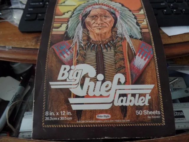 Vintage Big Chief Writing Tablet Primary Paper