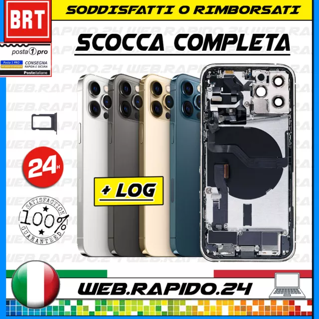 Back Cover Scocca Posteriore Completa+Flex+Frame Per Apple Iphone 12 Pro Max !!