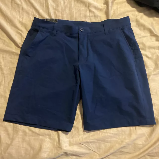 UNDER ARMOUR GOLF Shorts Size 38 NWT Navy Blue Outdoor Active Workout ...
