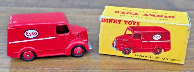 Jouet Dinky Toys - Camion Citerne Trojan Esso N°450 - Échelle 1:43 - Occasion Vintage