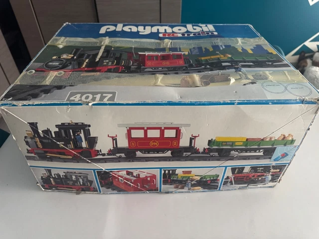 IMPORTANT CIRCUIT DE Train Electrique Playmobil Vintage 1985 Made In