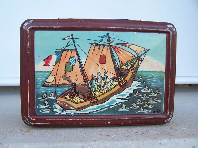 Ancien Jouet épicerie TAPIOCA PETIT NAVIRE - Boîte Marchande Vintage 1930 Rare