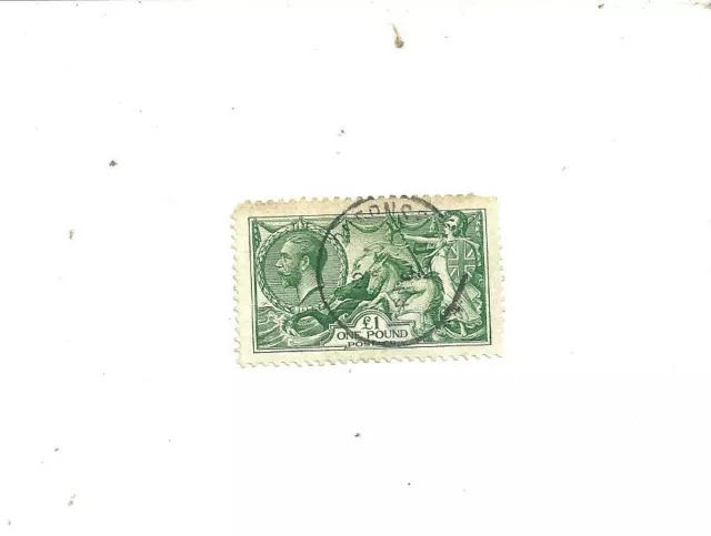 Great Britain Stamp Scott Catalog # 176 Rare 1 Pound 1913