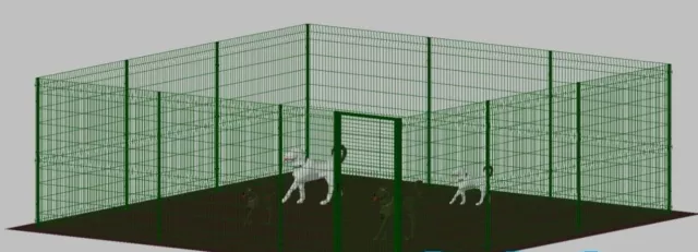 Playpen Jaula Perro Mascota  De Metal Caja De Parto 6x6m perrera al aire libre 2