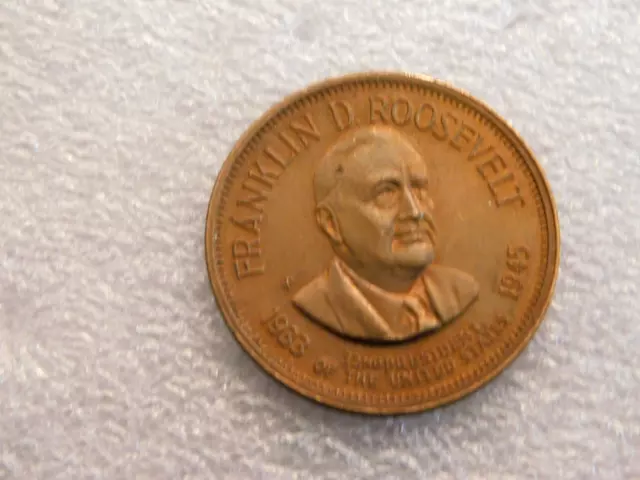 Franklin D Roosevelt 32nd President of the United States of America Token Coin