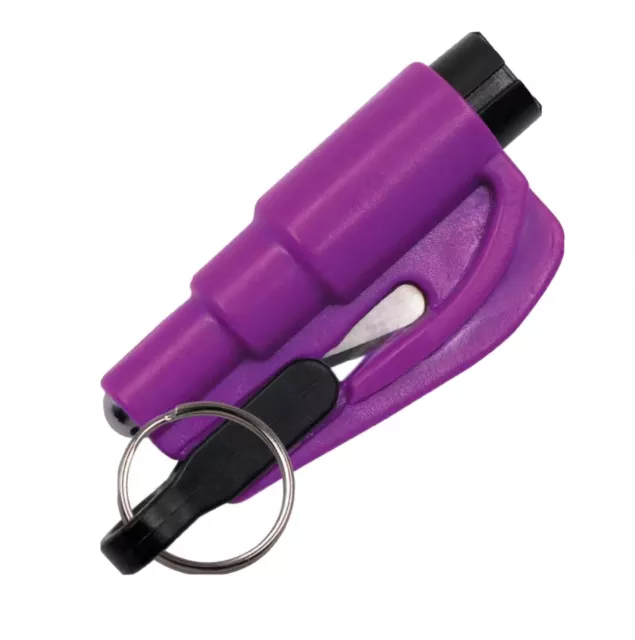 Car safety keyring multitool. Window hammer/breaker and a seatbelt cutter.