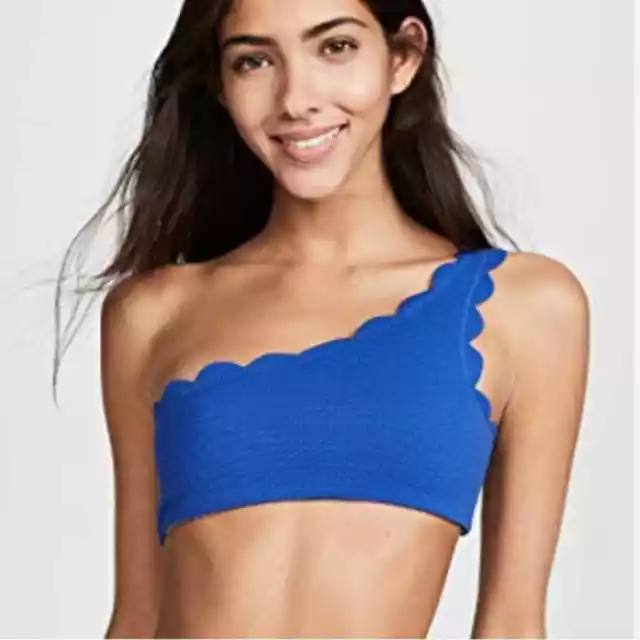 MARYSIA Santa Barbara Bikini Top in Solid Denim