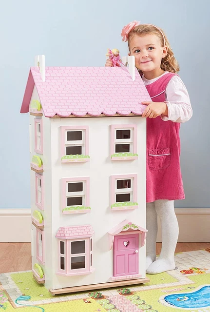 Le Toy Van Large Wooden Dolls House - 4 Storey - RRP £164.99