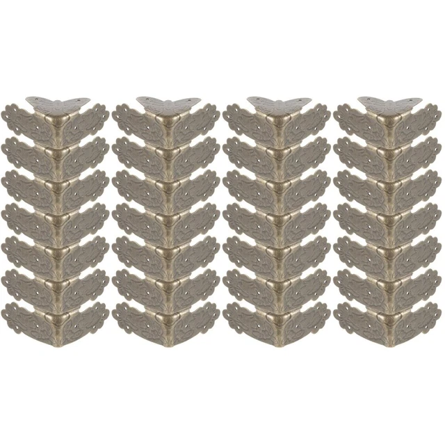 50 pezzi vintage ox protezione angolo metallo protezione angolo protezione scatola protezione macchie metallo