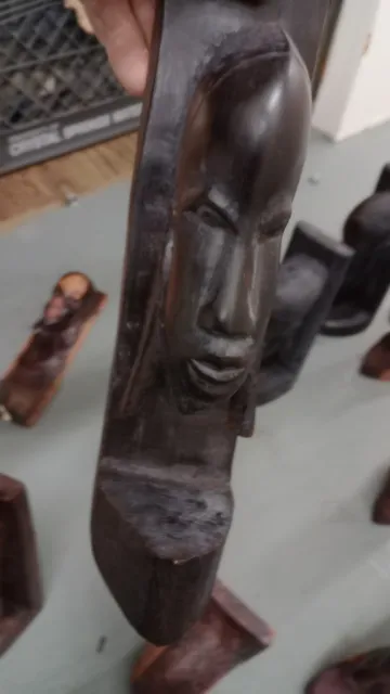 Hand Carved Ebony Wood- Tanzania - Excellent !!