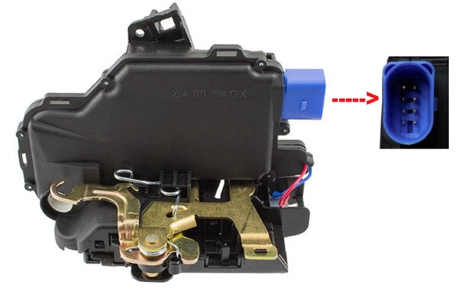 Moteur de Serrure de Porte Avant Droite Côté passager compatible pour Audi A3 8P A6 C6 A8 4E