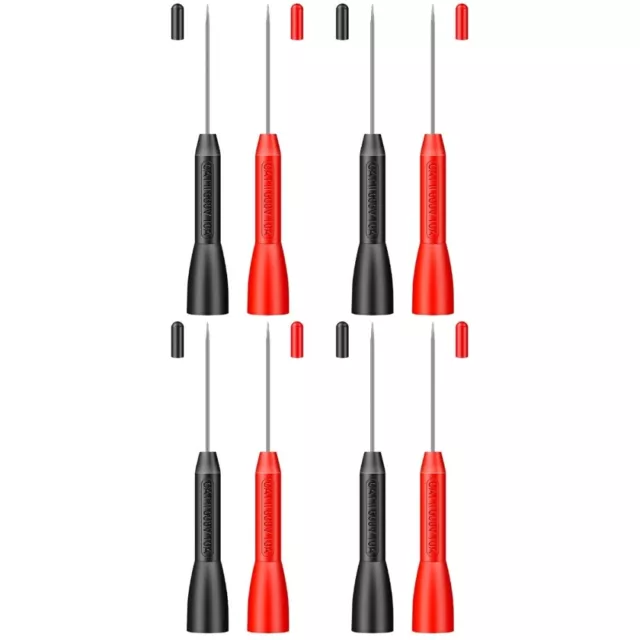 4 Pairs Multimeter Nickel-plated Brass Test Back Probe Pin Multimeters