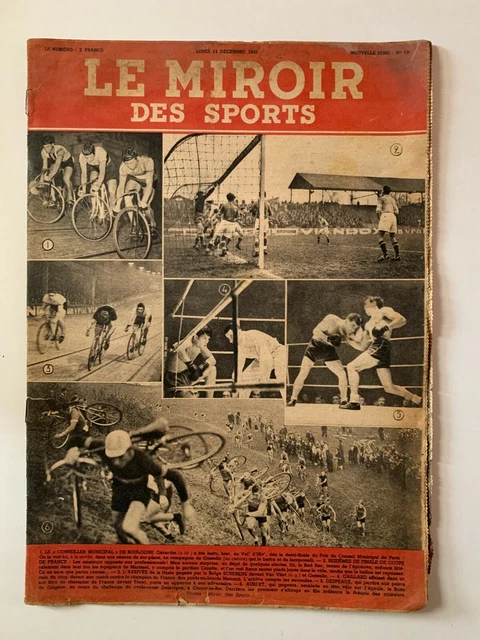 Ancien Magazine LE MIROIR DES SPORTS - RC Paris Vs Lille LOSC Finale Coupe De France 1939 - Collection