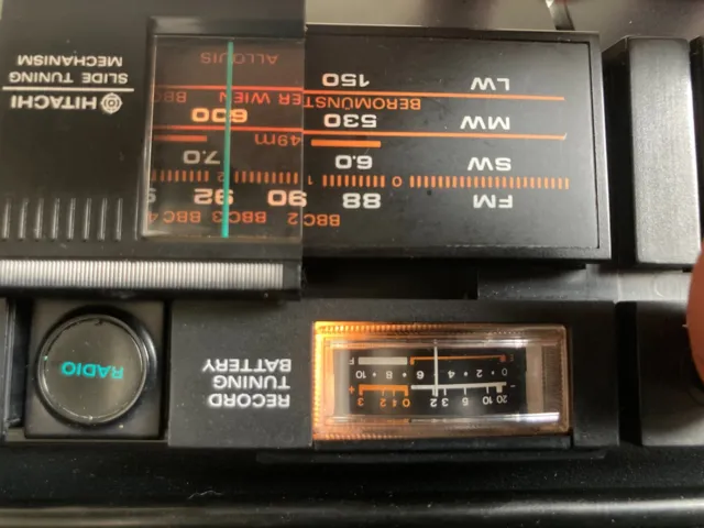 Rare Hitachi Trk-5000E / Good Condition / Serviced /Radio Cassette Recorder Mono 3