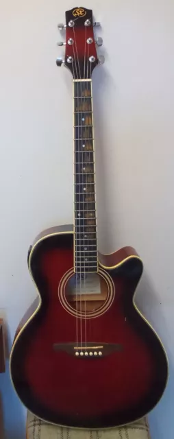 SX..  ELECTRO ACOUSTIC GUITAR.  EAG1K/VS.  Serial no 6302214