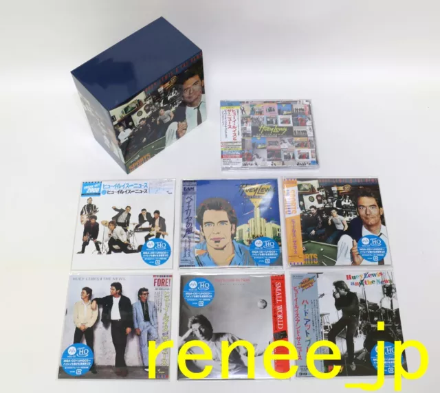 Huey Lewis & The News JAPAN 7 titles Box Set (Mini LP MQA-CD x 6 + Jewel Case x1