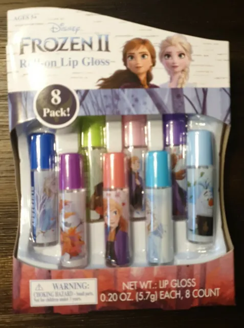 New Disney Frozen II - Roll-On Lip Gloss Set  - FLAVORED - Elsa Anna