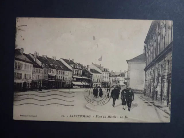 SARREBOURG Saarburg Moselle CPA 57 la place du mlarché