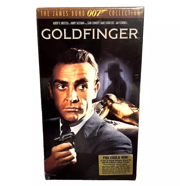 JAMES BOND 007 Goldfinger Sean Connery VHS Action Movie Video Tape ...