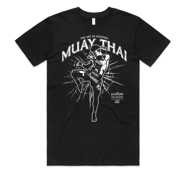 Muay Thai Art Of Fighting T-shirt Tee Graphic Kick Boxing Martial Arts Gift