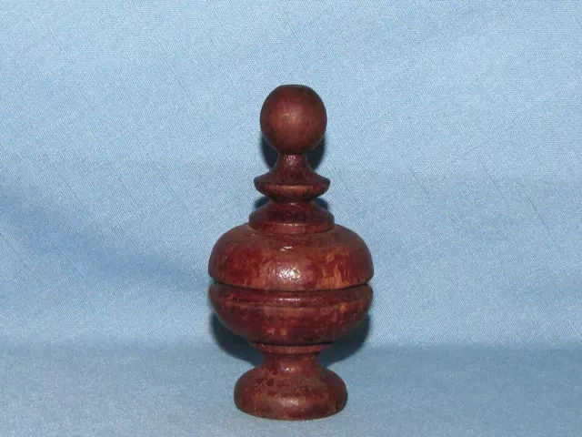 Antique German Wood Wall Clock Finial